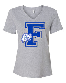 Franklin School Design 1 V-neck T-Shirt