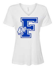 Franklin School Design 1 V-neck T-Shirt