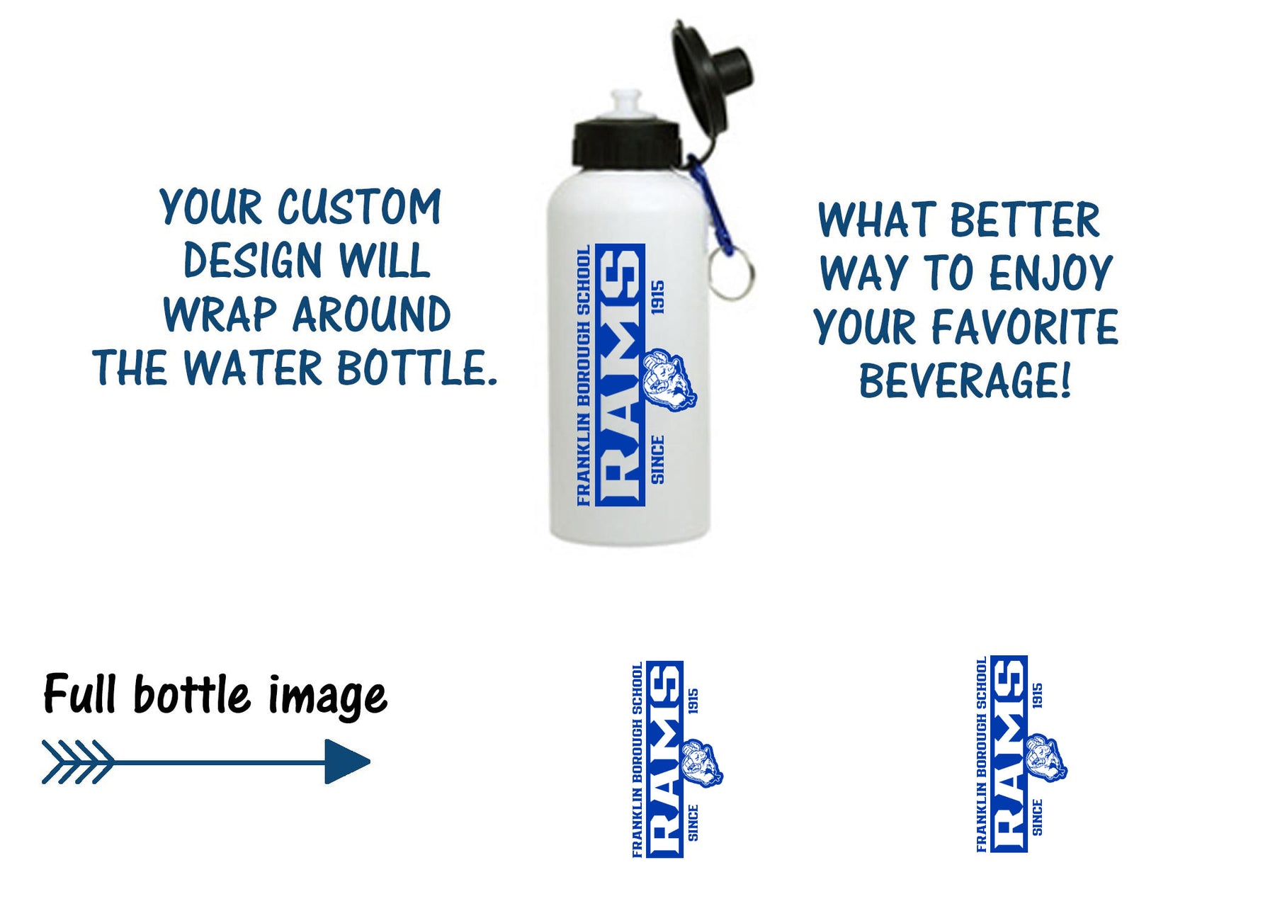 Franklin School Design 2 Water Bottle