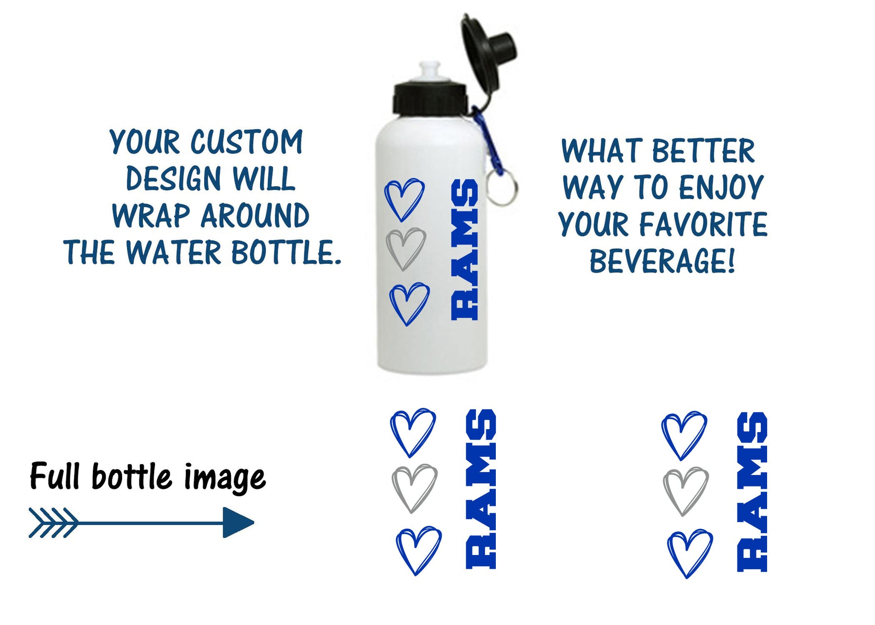 Franklin School Design 5 Water Bottle