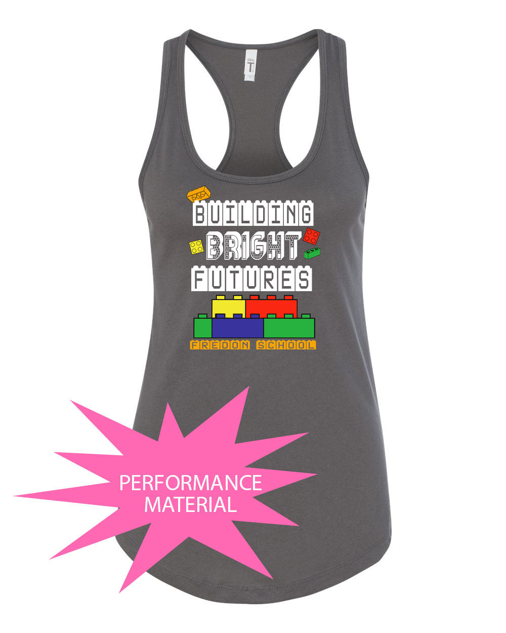 Fredon School Performance Racerback Tank Top Design 14