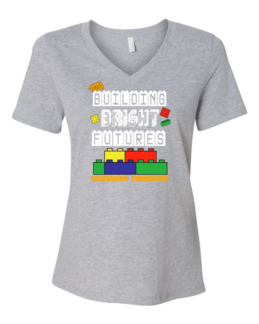 Fredon School V-neck T-Shirt Design 14