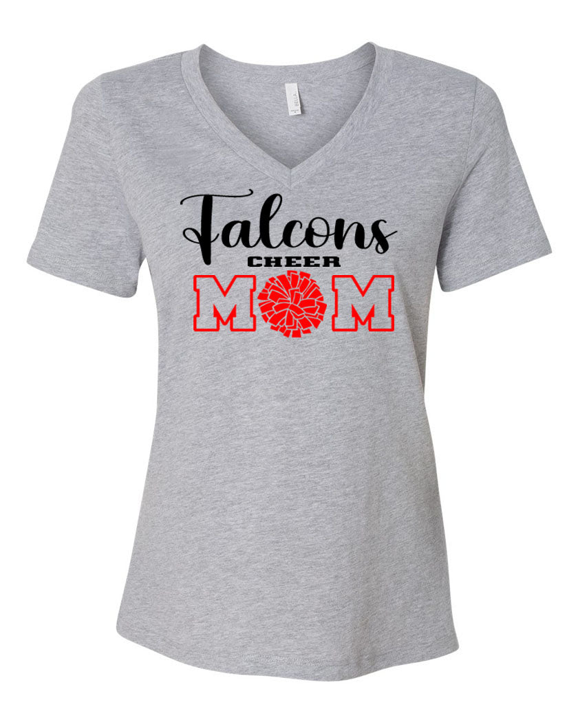 Falcons Cheer V-neck T-Shirt Design 1