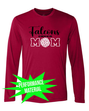 Falcons Cheer Performance Material Long Sleeve Shirt Design 1