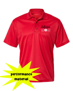 Falcons Cheer Performance Material Polo T-Shirt Design 1