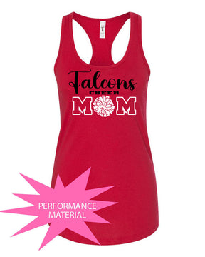 Falcons Cheer Performance Racerback Tank Top Design 1