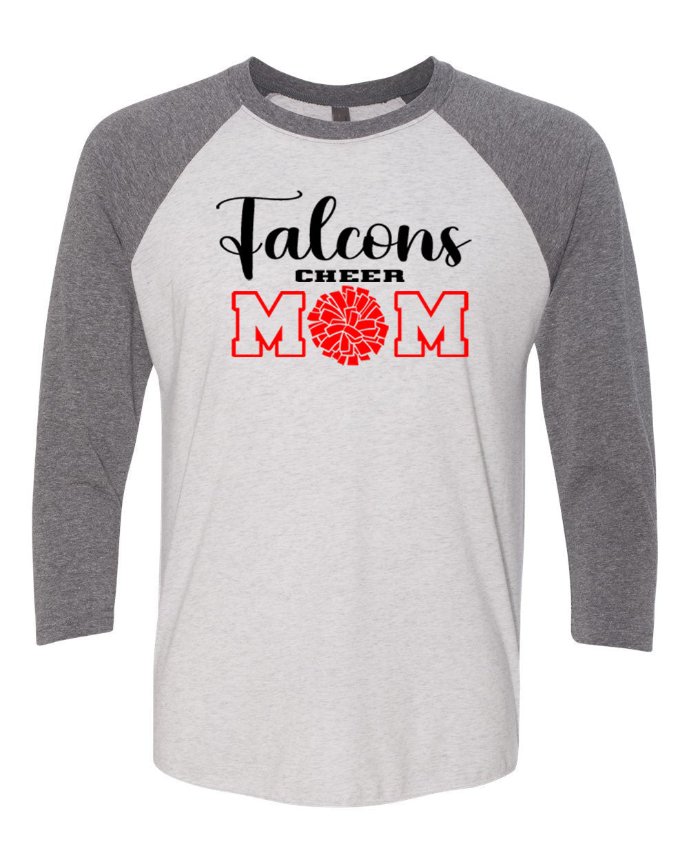 Falcons Cheer raglan shirt Design 1