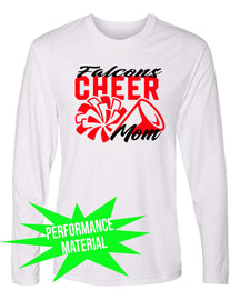 Falcons Cheer Performance Material Long Sleeve Shirt Design 3
