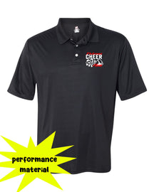 Falcons Cheer Performance Material Polo T-Shirt Design 3