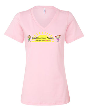 Great Beginnings Design 1 V-neck T-Shirt