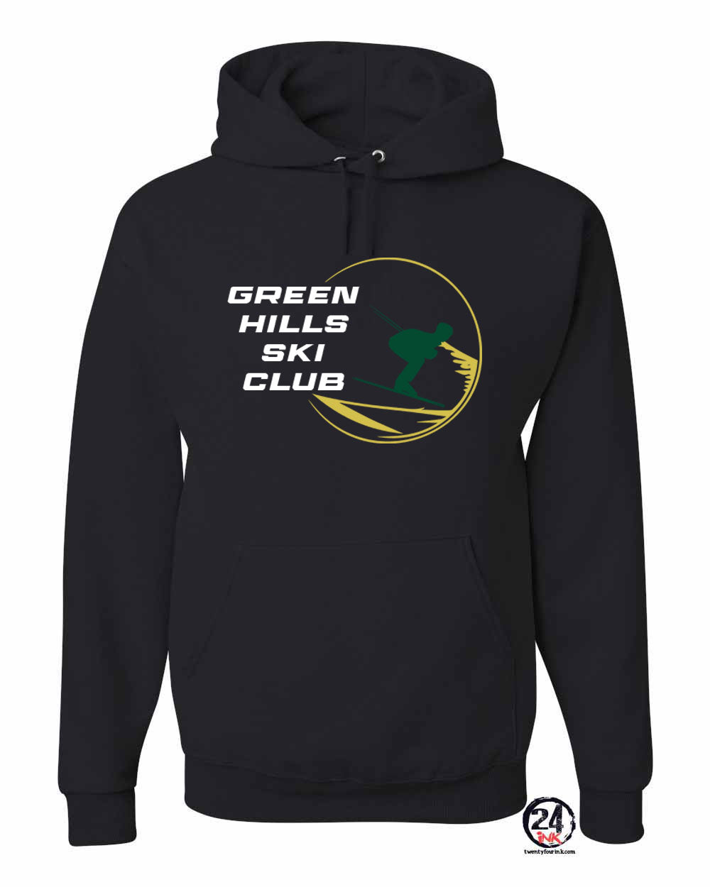 Green Hills Ski Club Design 1 Hooded Sweatshirt