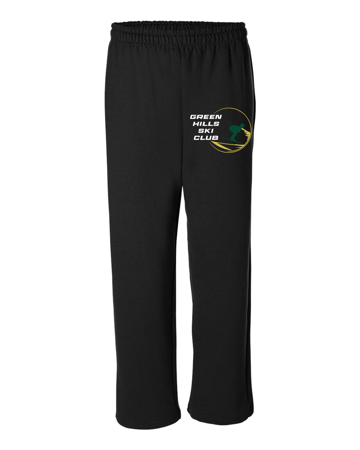 Green Hills Ski Club Design 1 Open Bottom Sweatpants