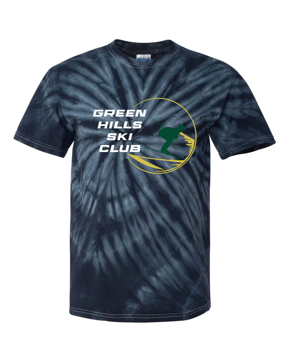 Green Hills Ski Club Tie Dye t-shirt Design 1