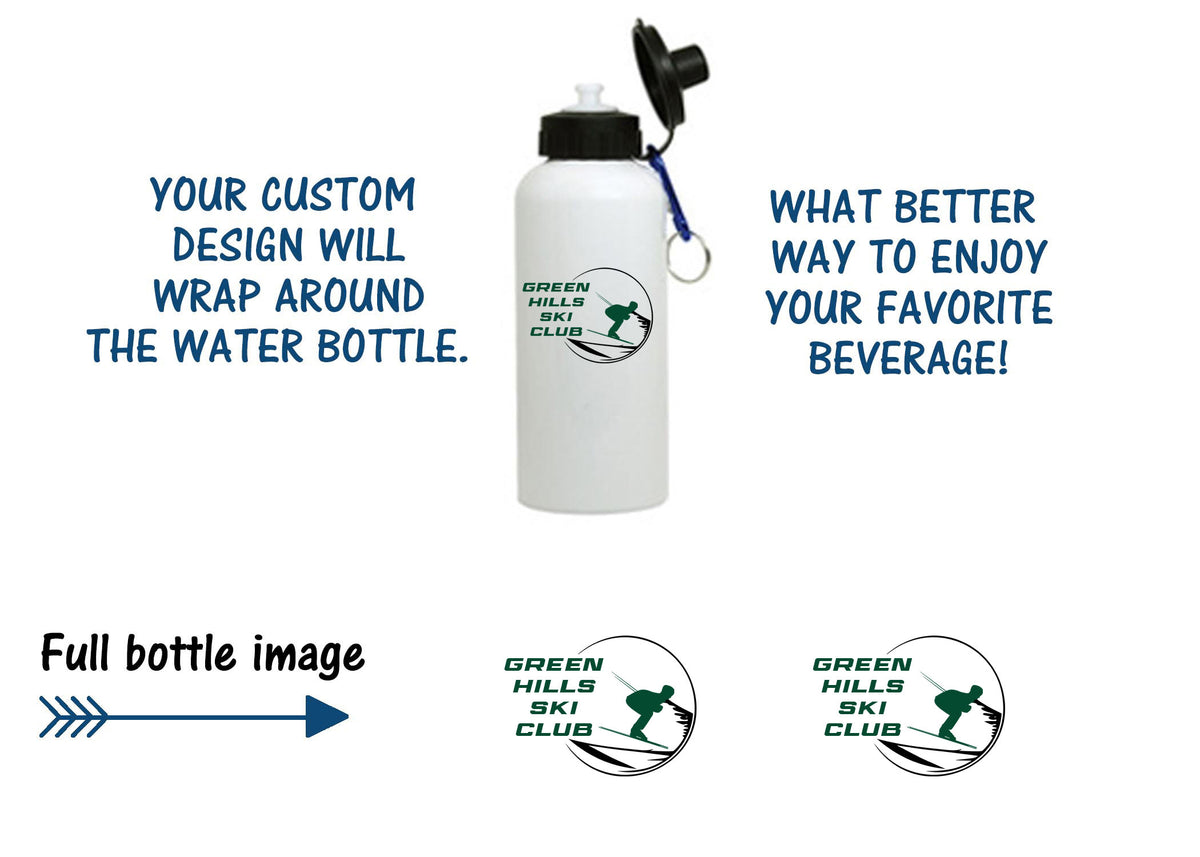 Green Hills Ski Club Design 1 Water Bottle