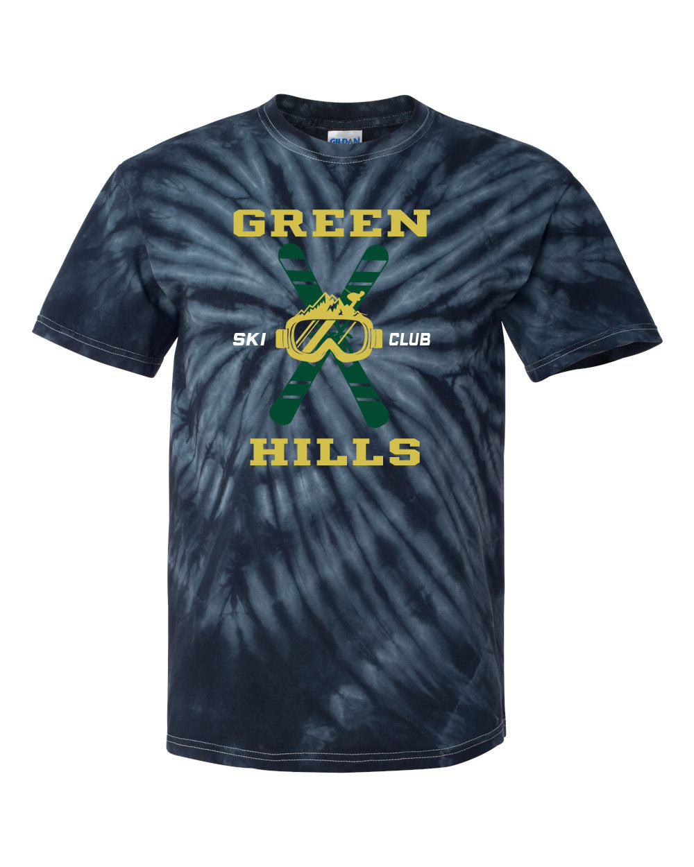 Green Hills Ski Club Tie Dye t-shirt Design 2