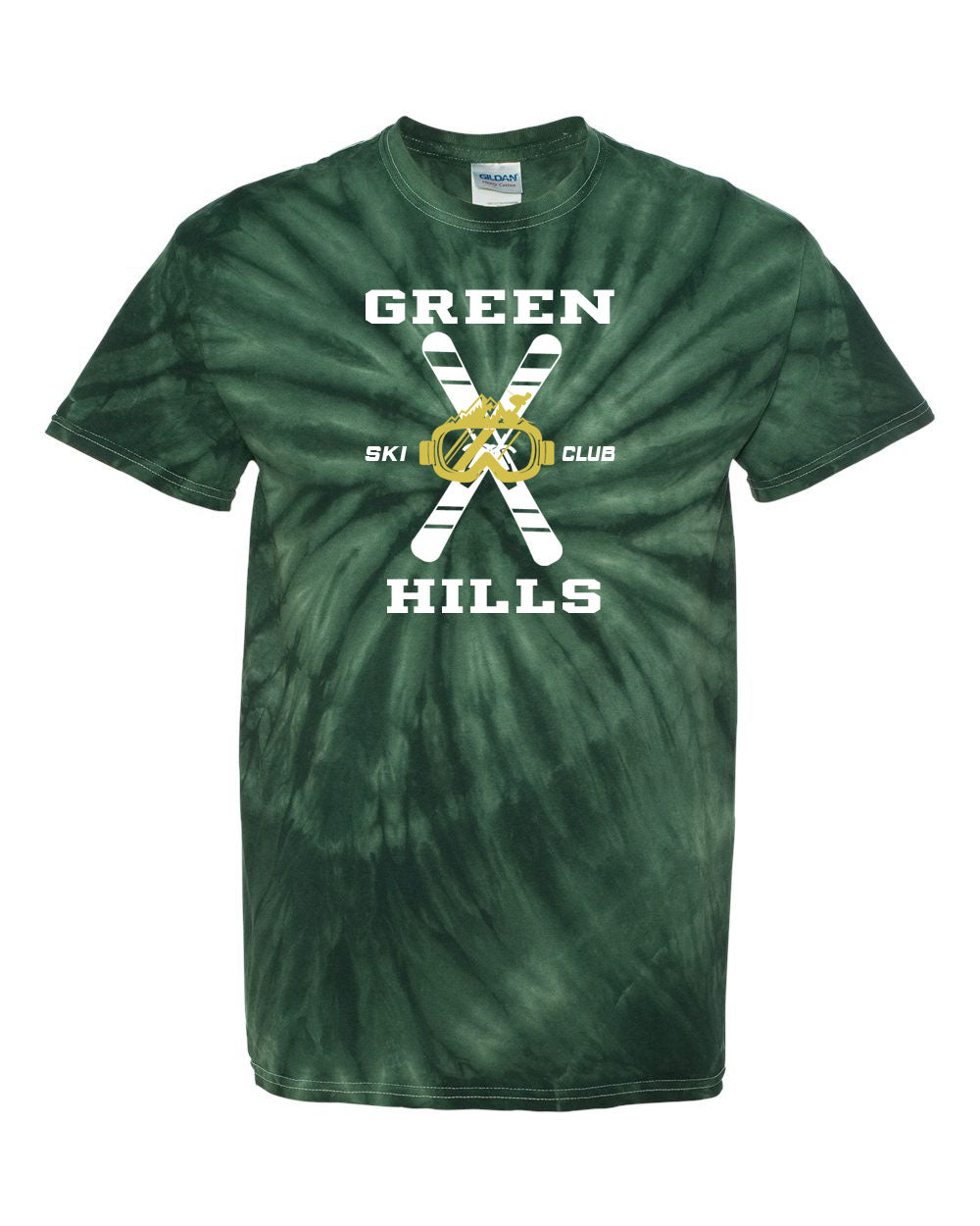 Green Hills Ski Club Tie Dye t-shirt Design 2