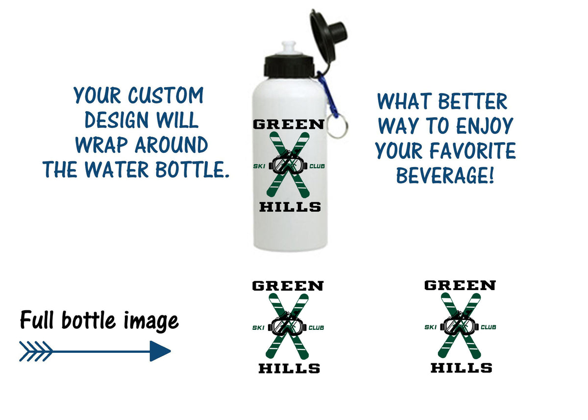 Green Hills Ski Club Design 2 Water Bottle