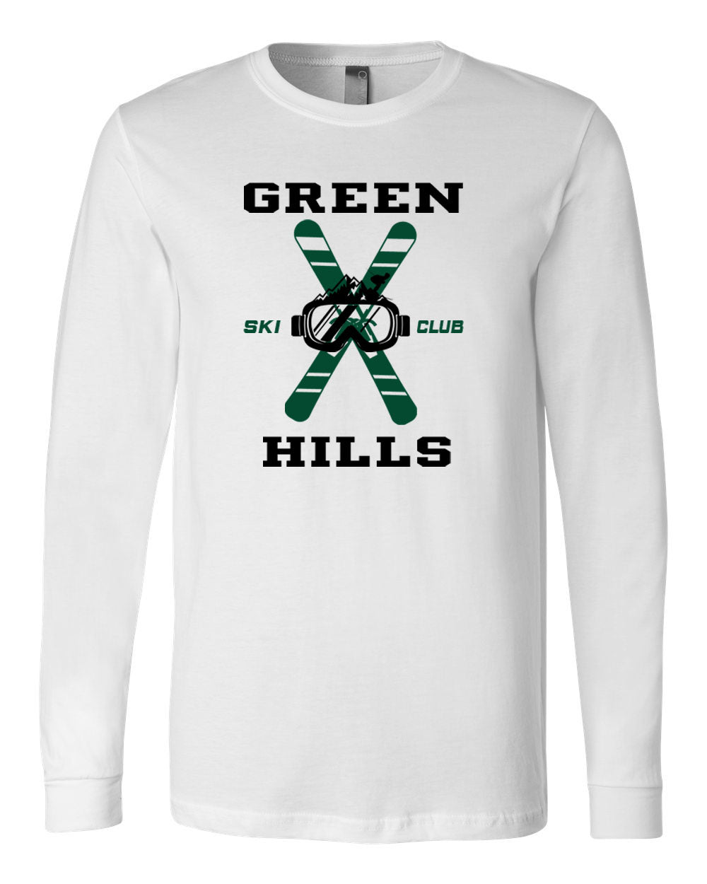 Green Hills Ski Club design 2 Long Sleeve Shirt