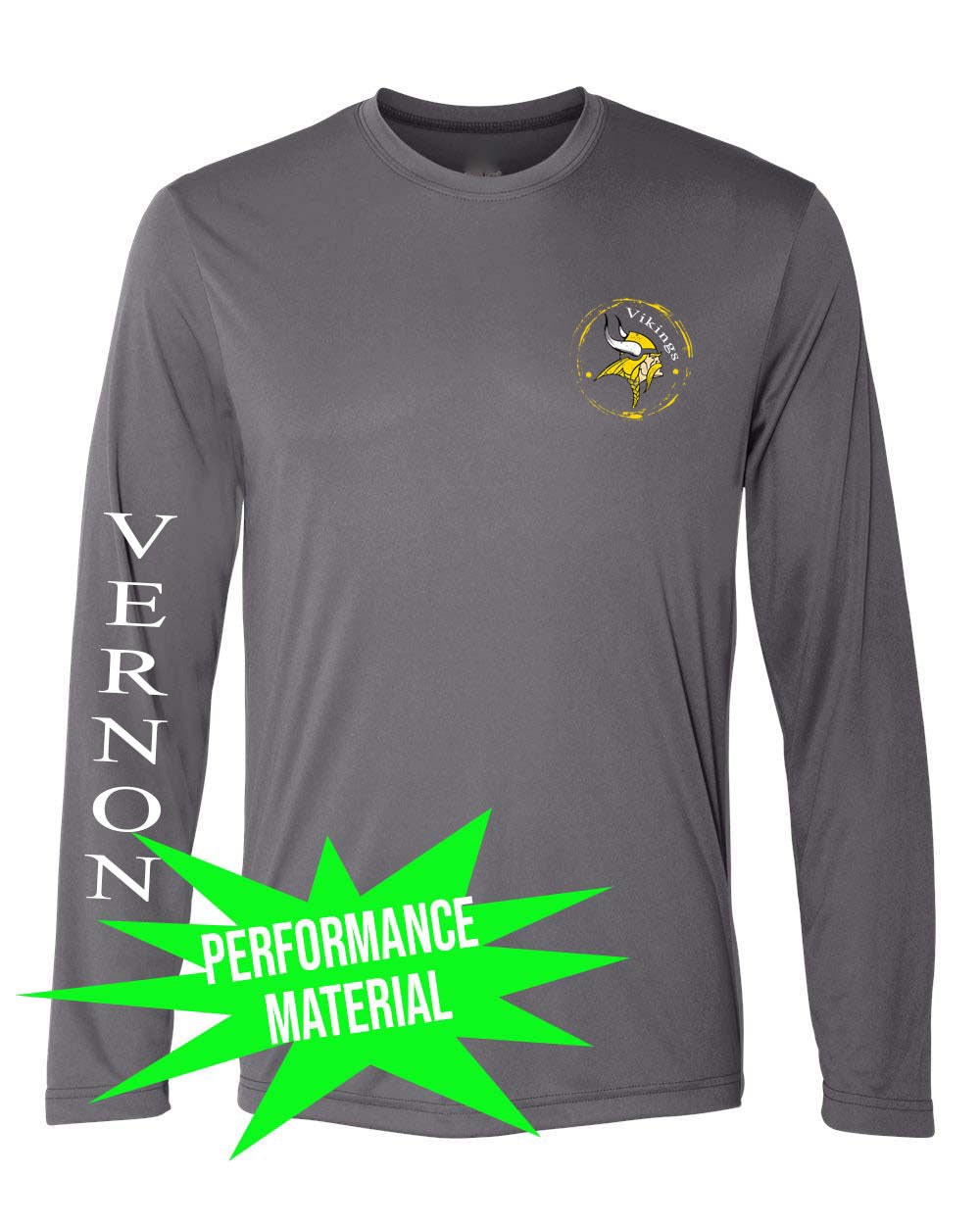 Glen Meadow Performance Material Long Sleeve Shirt Design 3