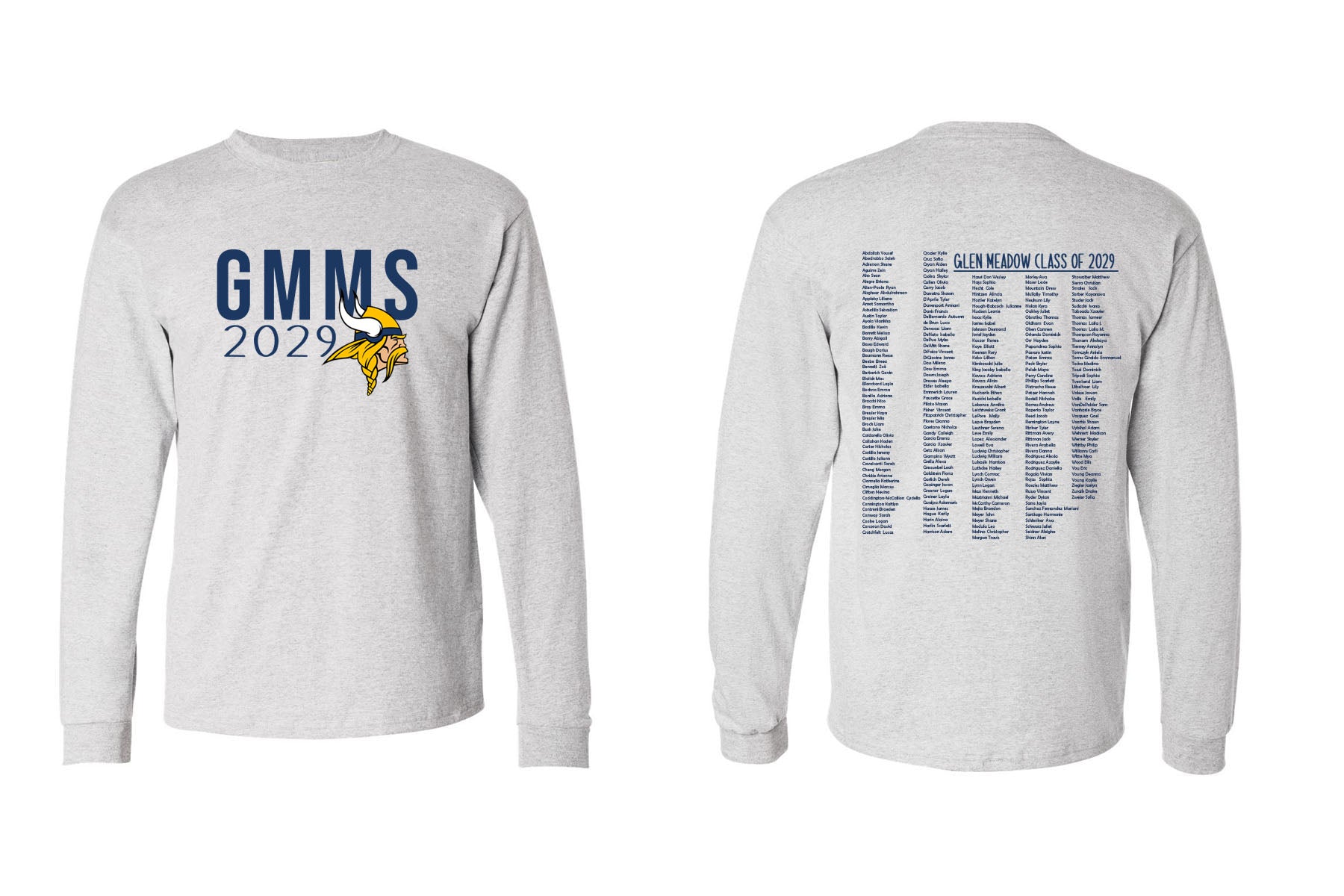 Glen Meadow Class of 2029 Long Sleeve Shirt