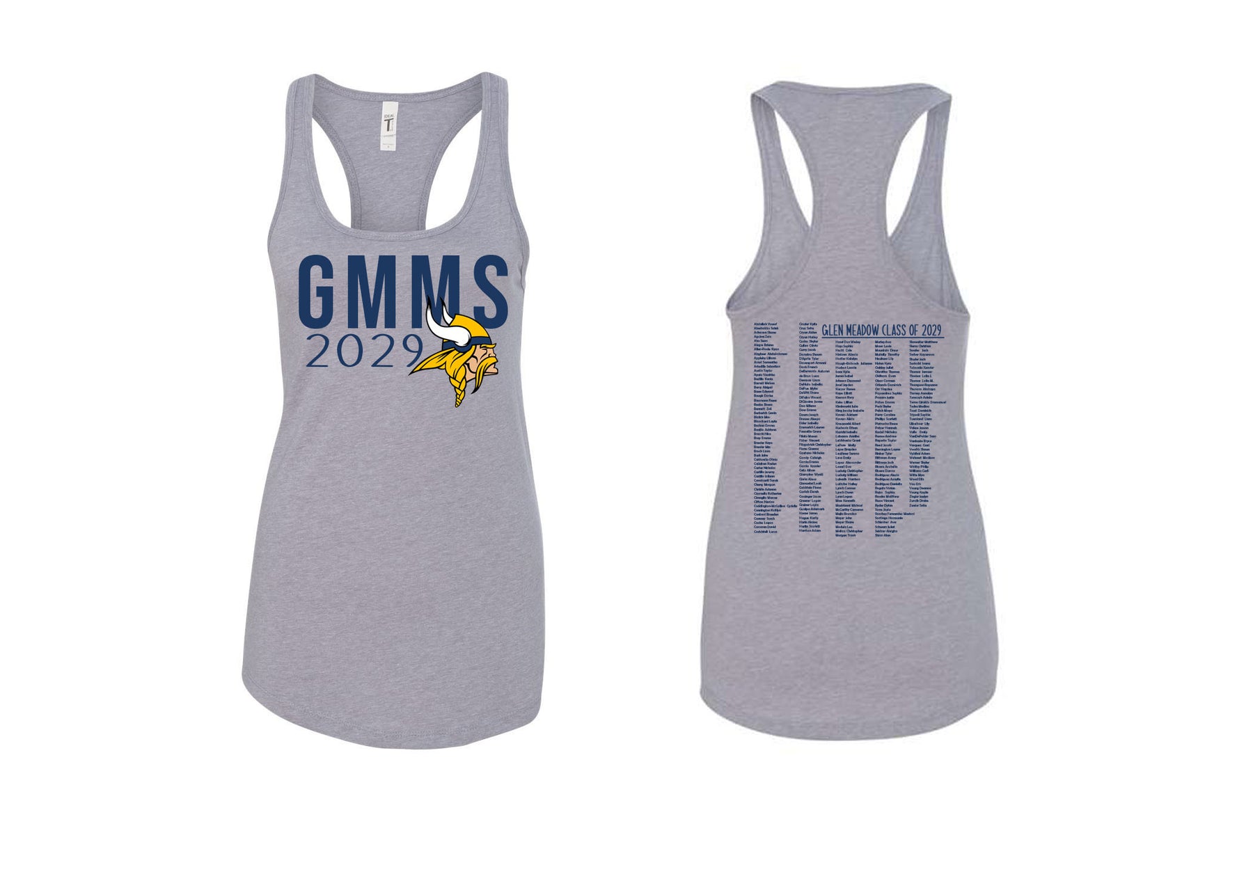 Glen Meadow Class of 2029 Racerback Tank Top