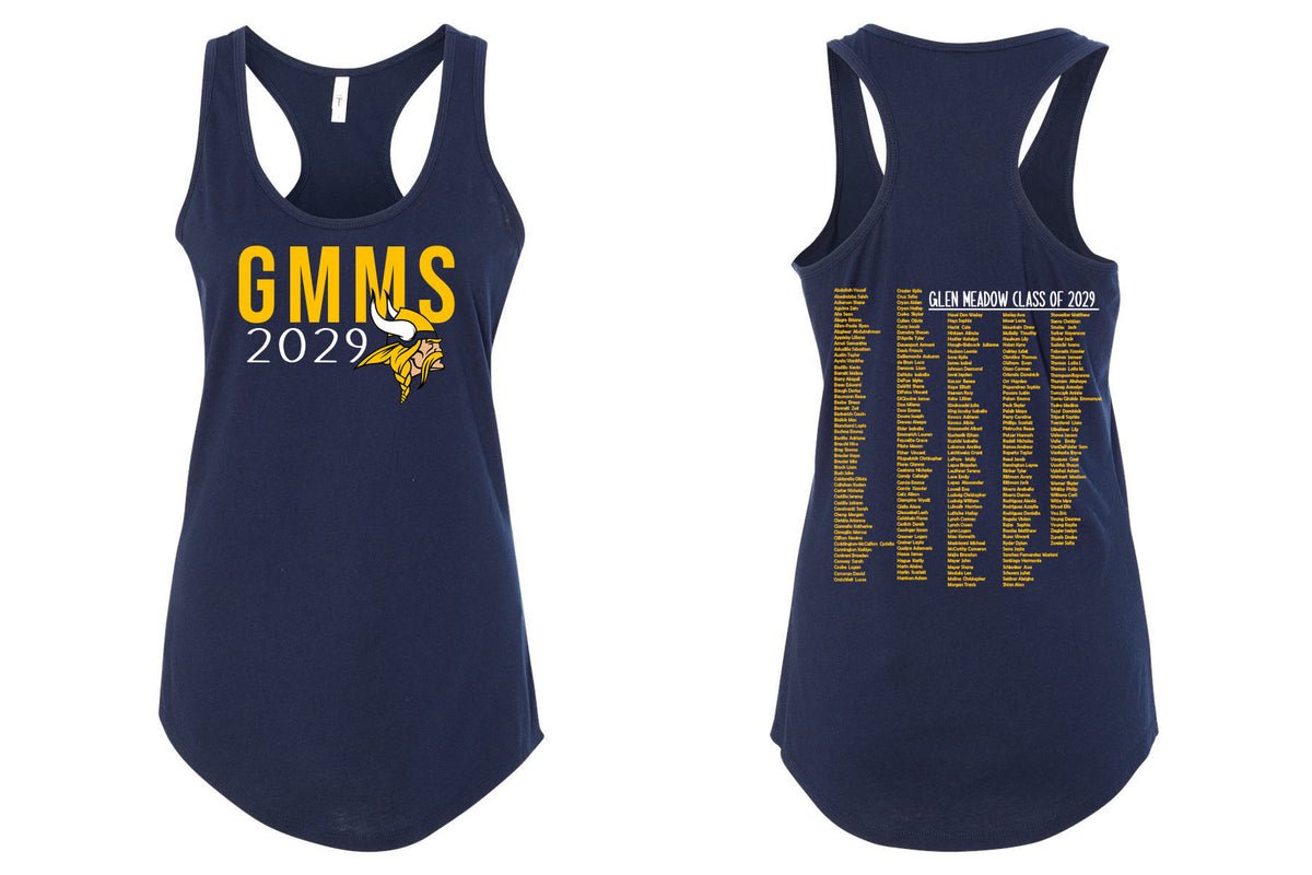 Glen Meadow Class of 2029 Racerback Tank Top