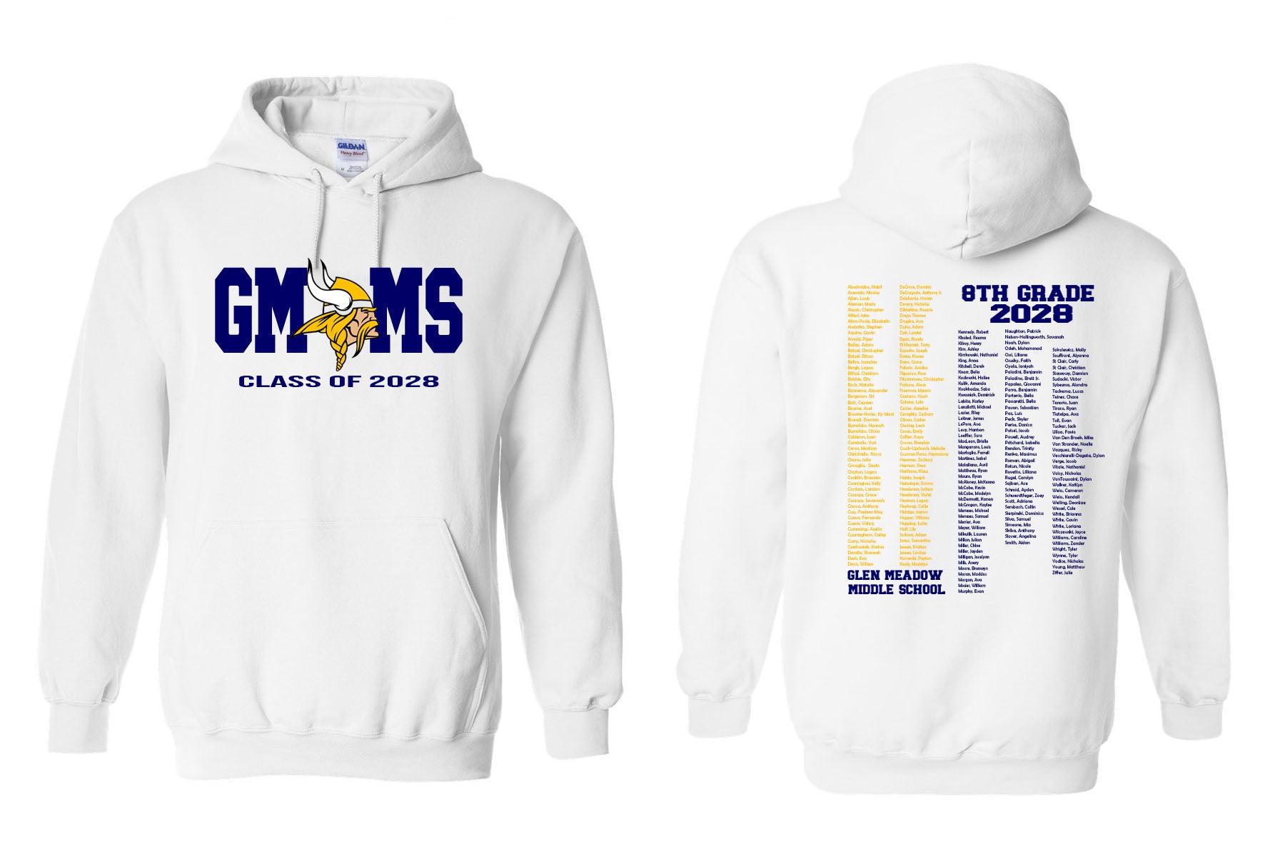 Glen Meadow Class of 2028 Hooded Sweatshirt