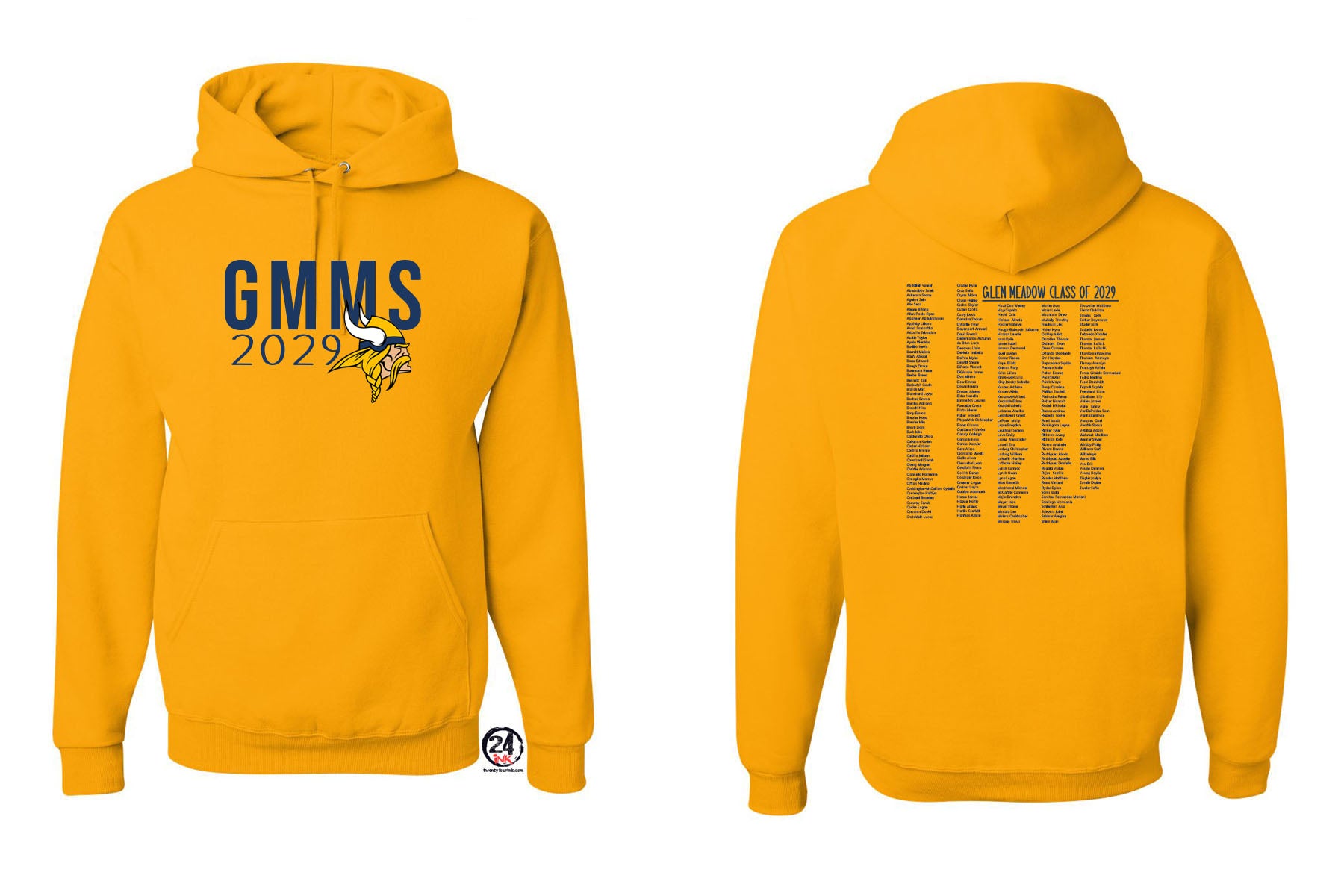 Glen Meadow Class of 2029 Hooded Sweatshirt