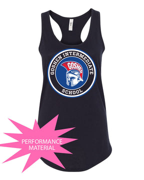 Goshen School Design 1 Performance Racerback Tank Top