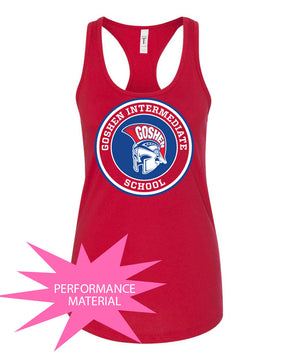 Goshen School Design 1 Performance Racerback Tank Top