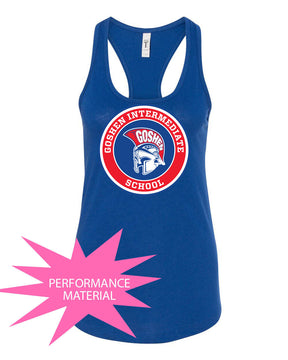 Goshen School Design 1 Performance Racerback Tank Top