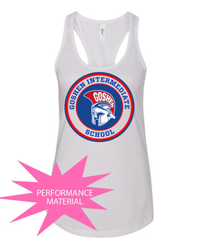 Goshen School Design 1 Performance Racerback Tank Top