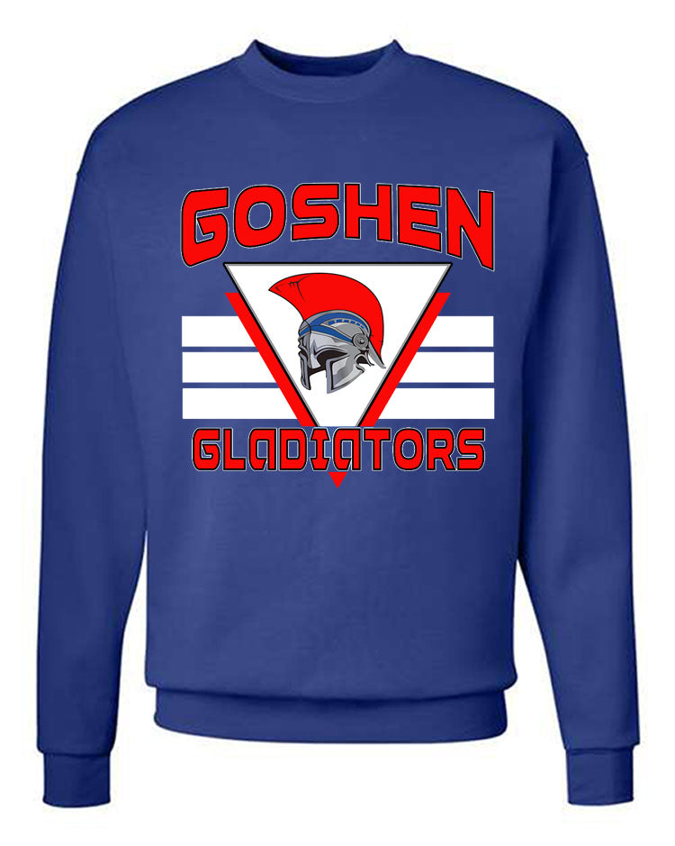 Goshen School Design 2 non hooded sweatshirt