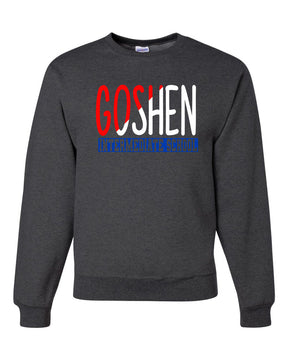 Goshen School Design 3 non hooded sweatshirt