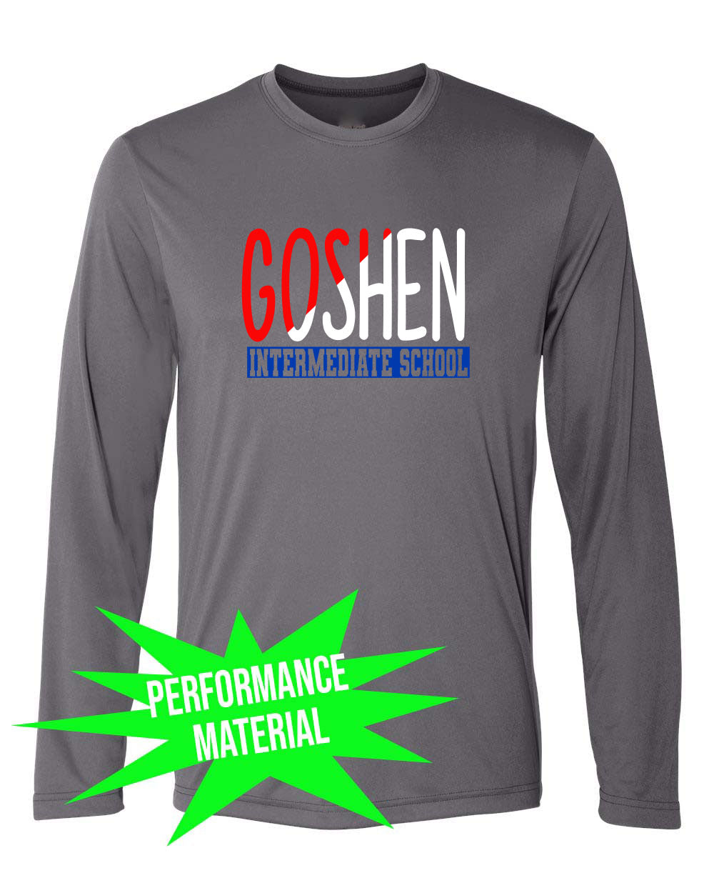 Goshen School Performance Material Design 3 Long Sleeve Shirt