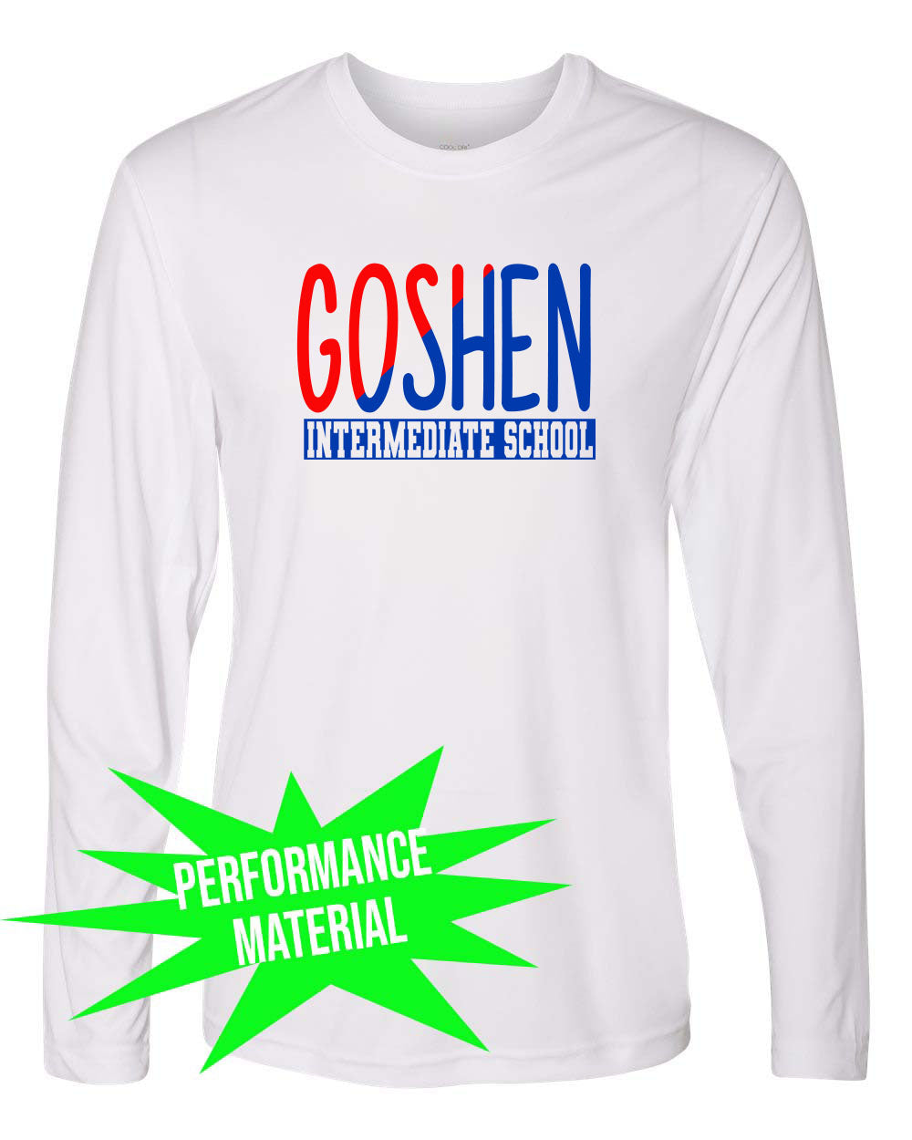 Goshen School Performance Material Design 3 Long Sleeve Shirt