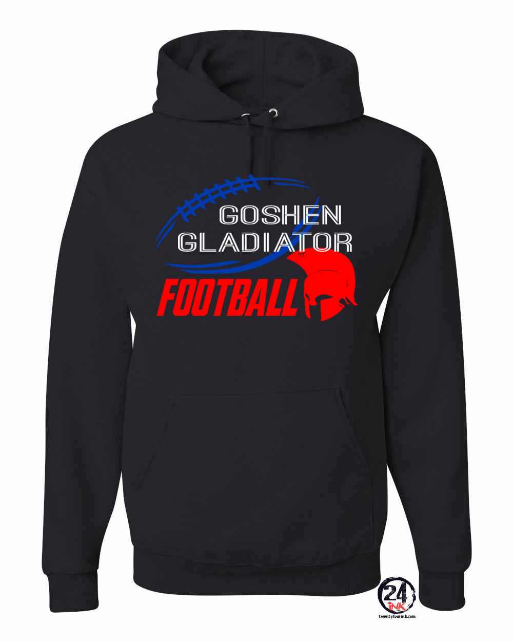 Goshen Football Design 6 Hooded Sweatshirt