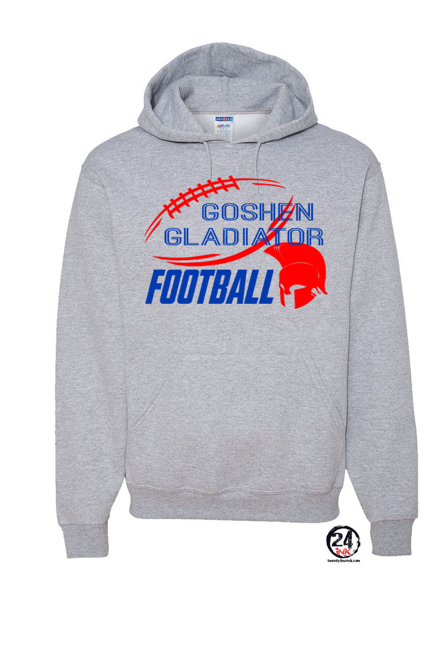 Goshen Football Design 6 Hooded Sweatshirt