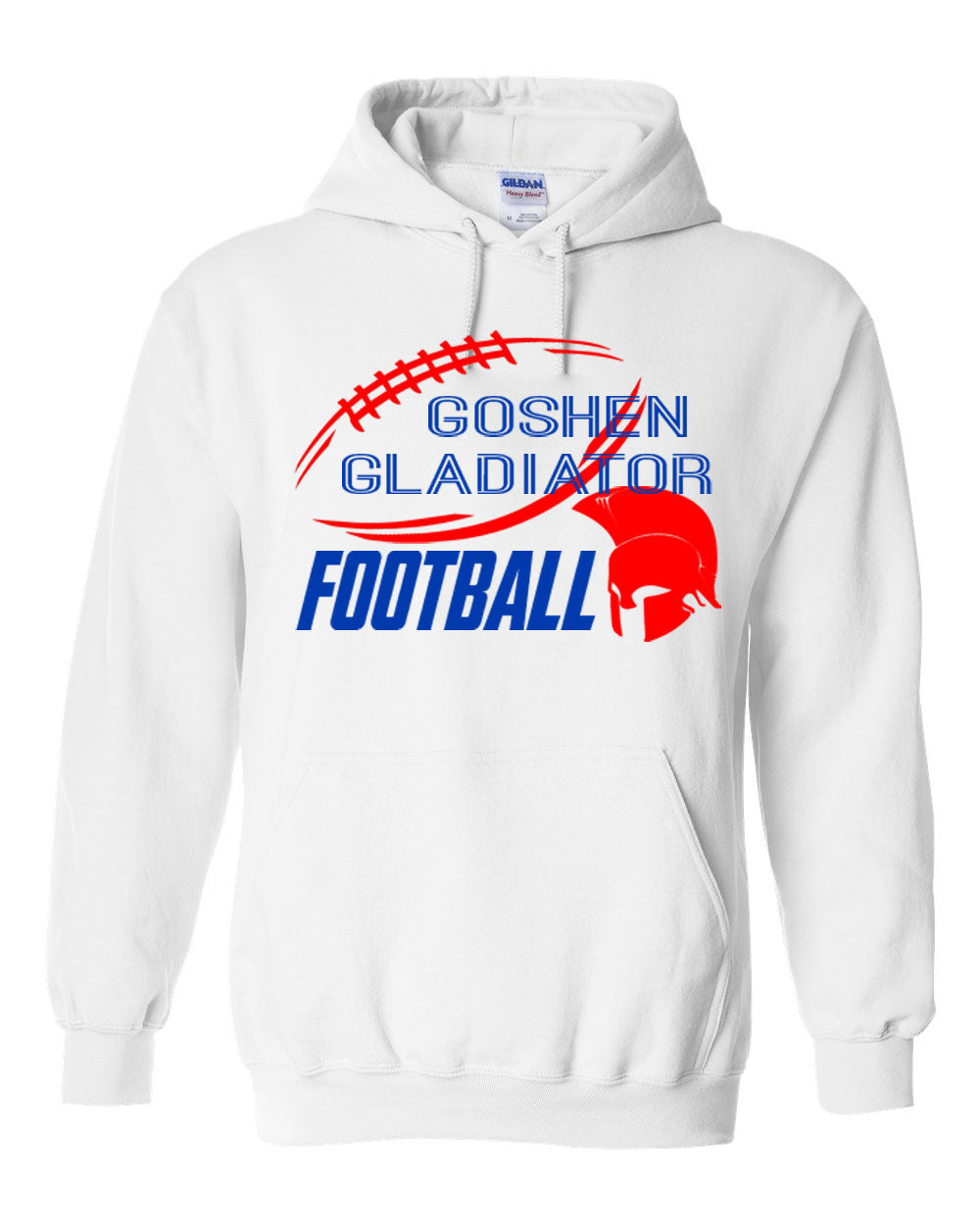 Goshen Football Design 6 Hooded Sweatshirt