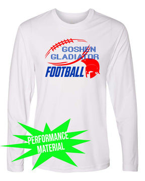 Goshen Football Performance Material Design 6 Long Sleeve Shirt