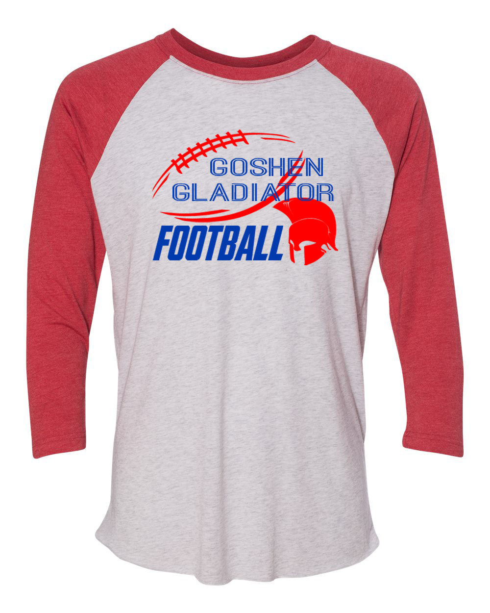 Goshen Football Design 6 raglan shirt