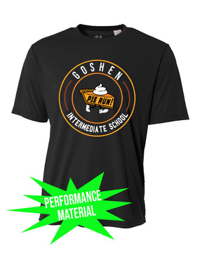 Goshen School Performance Material T-Shirt Pie Run