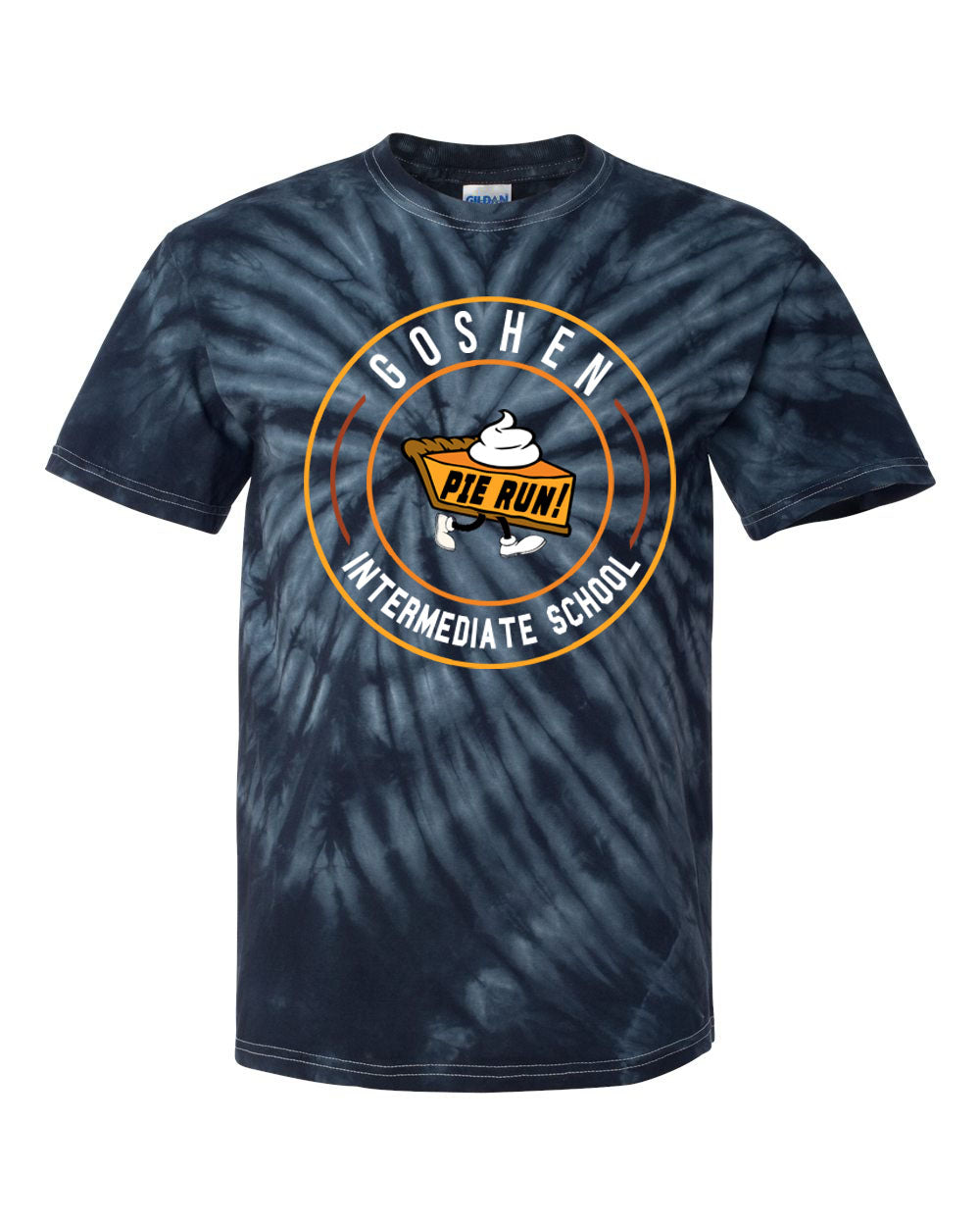 Goshen School Pie Run Tie Dye t-shirt