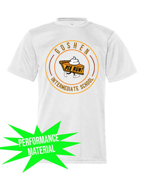 Goshen School Performance Material T-Shirt Pie Run