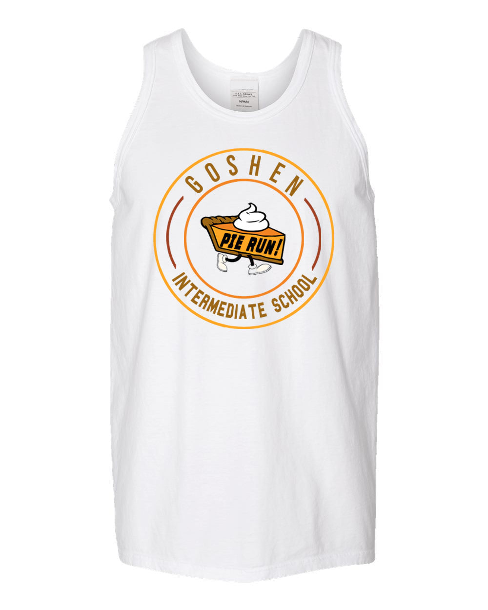 Goshen School Pie Run Muscle Tank Top