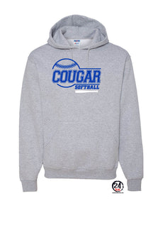 Cougars Softball Design 7 Hooded Sweatshirt