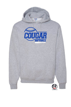 Cougars Softball Design 7 Hooded Sweatshirt