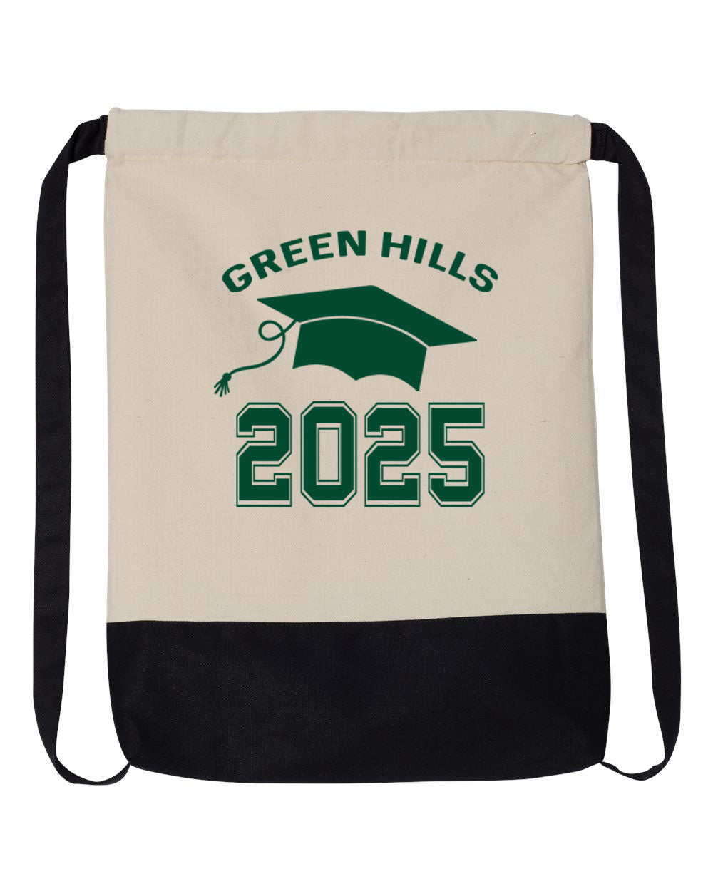 Green Hills 2025 Design 1 Drawstring Bag