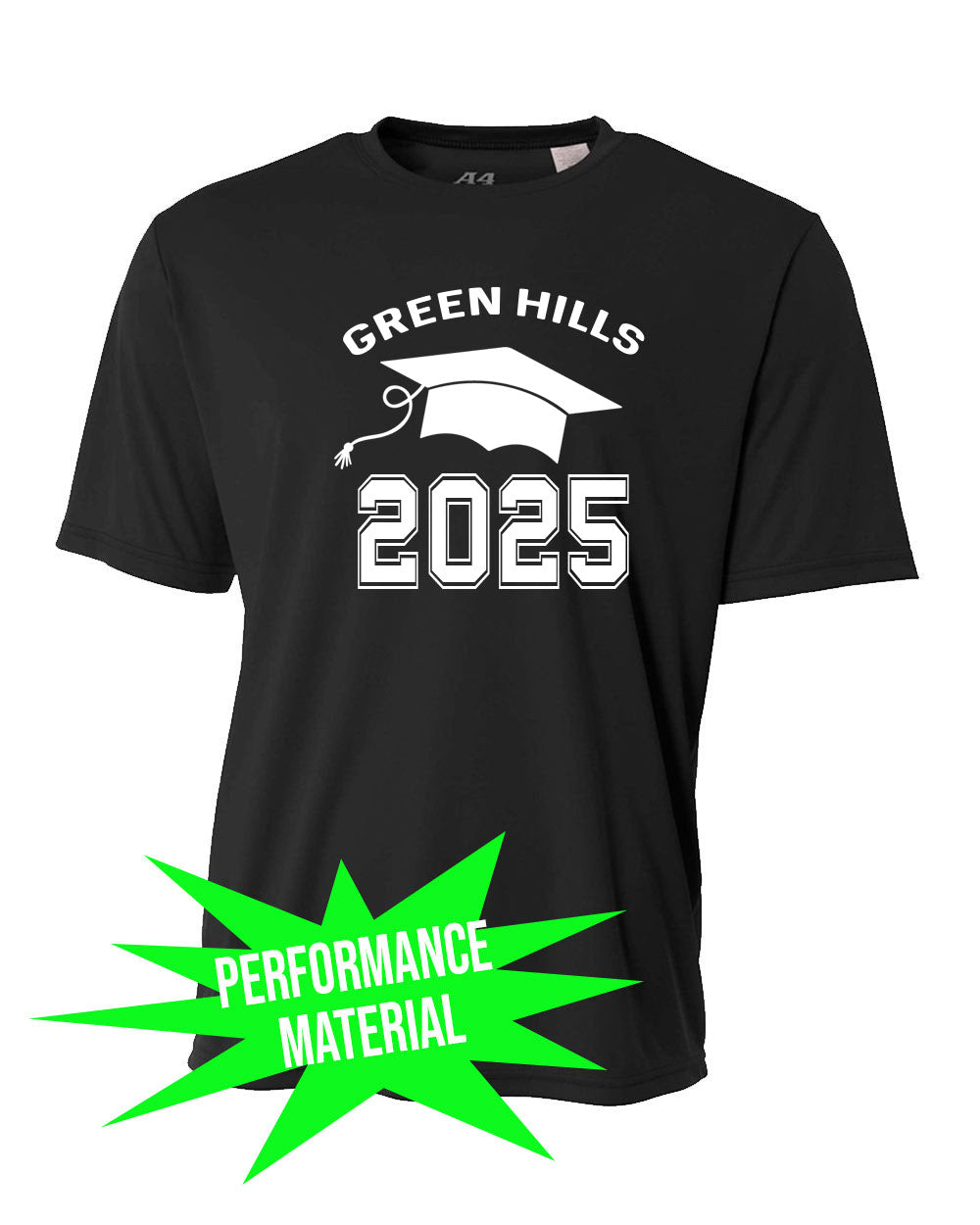 Green Hills 2025 Performance Material T-Shirt Design 1