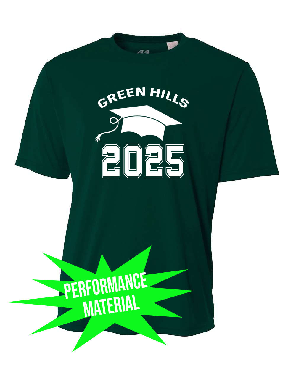 Green Hills 2025 Performance Material T-Shirt Design 1